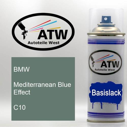 BMW, Mediterranean Blue Effect, C10: 400ml Sprühdose, von ATW Autoteile West.